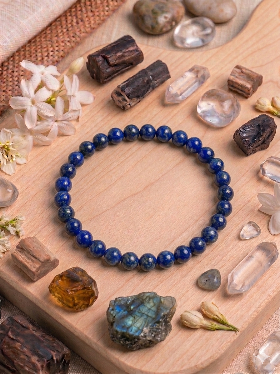 Bracelet Lapis Lazuli - 6 mm - Sagesse & Expression