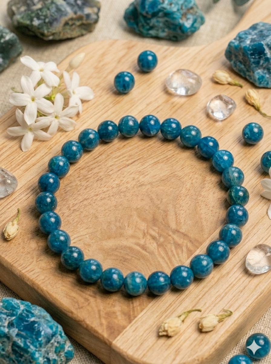 Bracelet Apatite - 6 mm - Motivation & Clarté