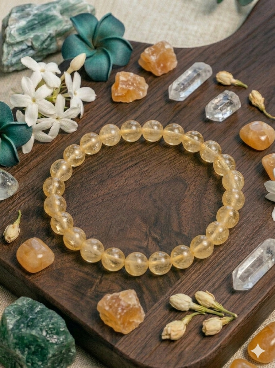 Bracelet Calcite Orange - 6 mm - Vitalité & Joie