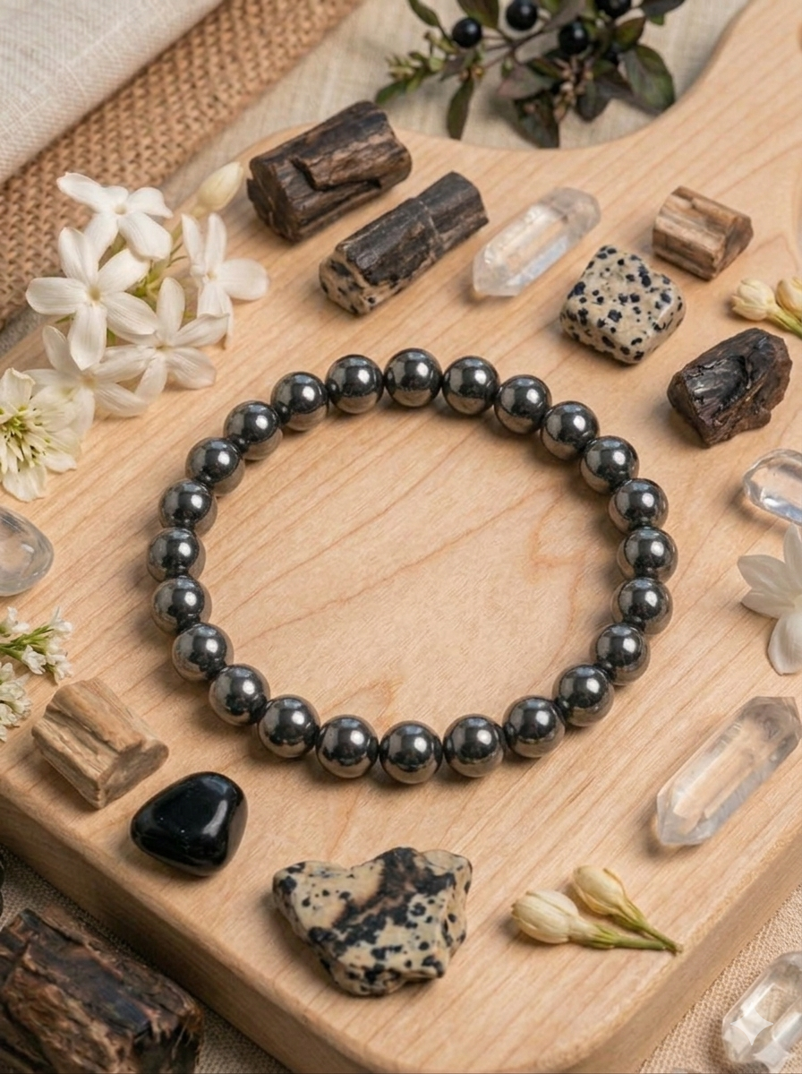 Bracelet Hématite - 6 mm - Ancrage & Protection